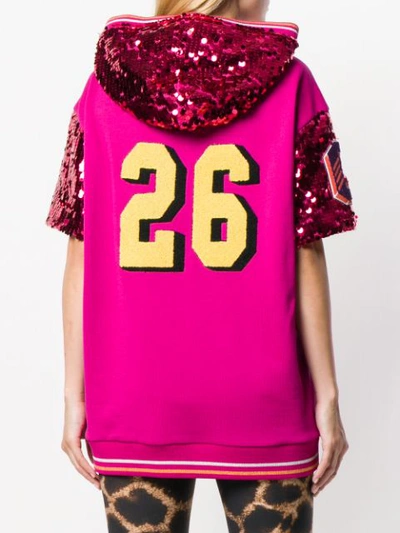 Shop Dolce & Gabbana Life Is Beautiful Patch Top In Pink