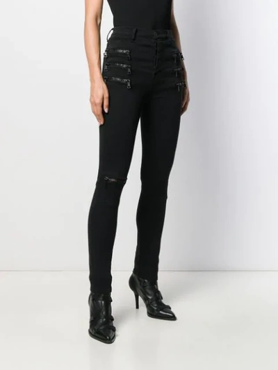 Shop Ben Taverniti Unravel Project Jeans Mit Reissverschluss In Black