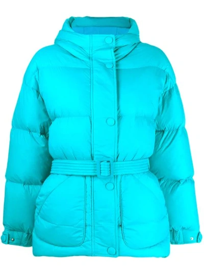 Shop Ienki Ienki Puffer Jacket In Blue