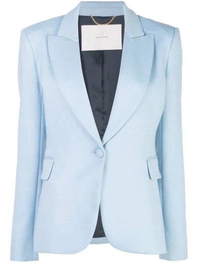 Shop Adam Lippes Slim-fit Blazer In Blue