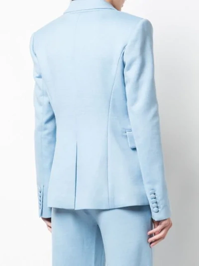 Shop Adam Lippes Slim-fit Blazer In Blue