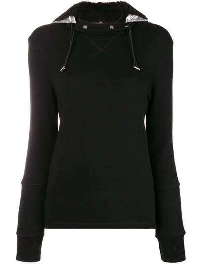 Shop Rabanne Detachable Hood Sweatshirt In Black