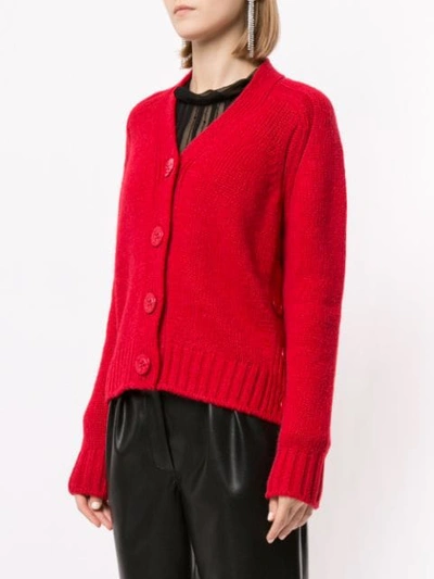 Shop N°21 Side Button Cardigan In Red