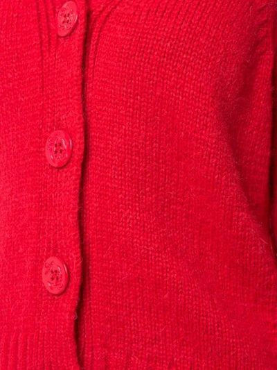 Shop N°21 Side Button Cardigan In Red