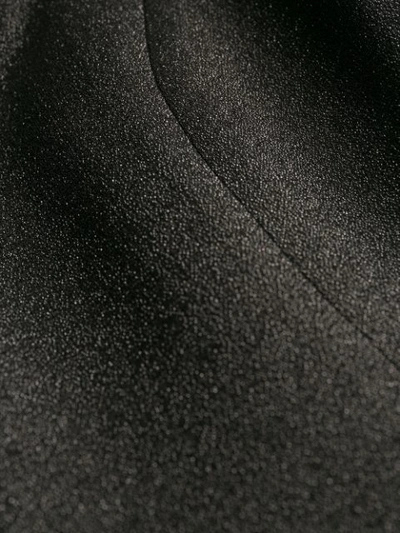 SAINT LAURENT GLITTER FLARED DRESS - 黑色