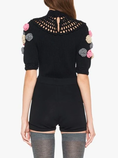 Shop Miu Miu Wool Pullover In Black