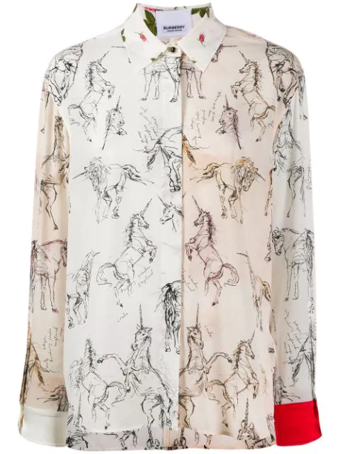 burberry unicorn blouse