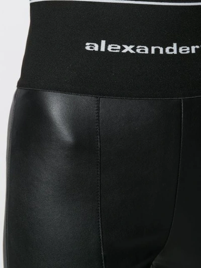 Shop Alexander Wang Stretch Leggings In Black