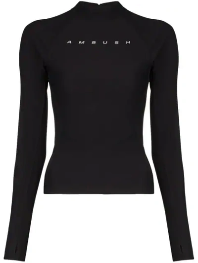 Shop Ambush Scuba Long-sleeve Shirt In Black