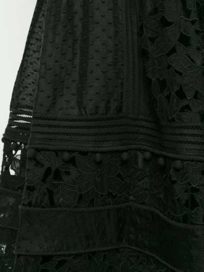 Shop Zimmermann Embellished Midi Skirt In Black