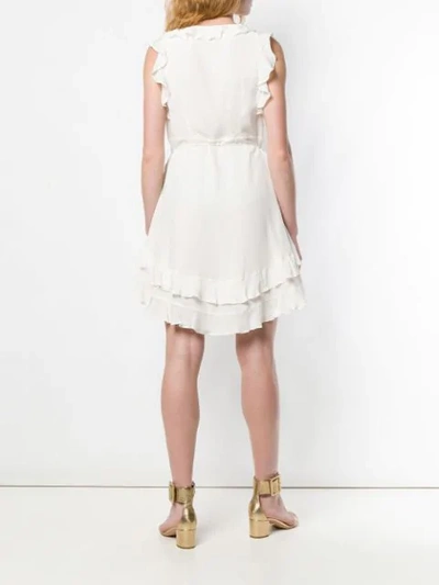 Shop Zimmermann Ruffle Mini Dress In White