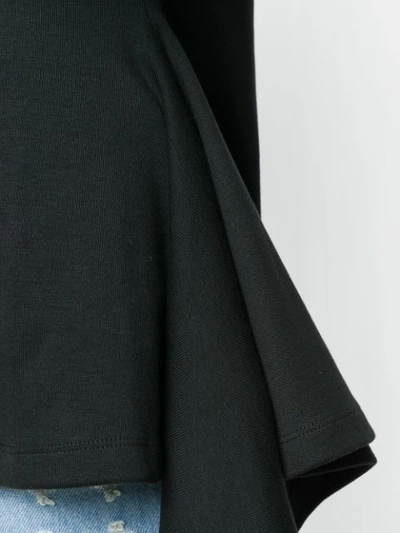 Shop Aalto Asymmetric Sleeve T In Black