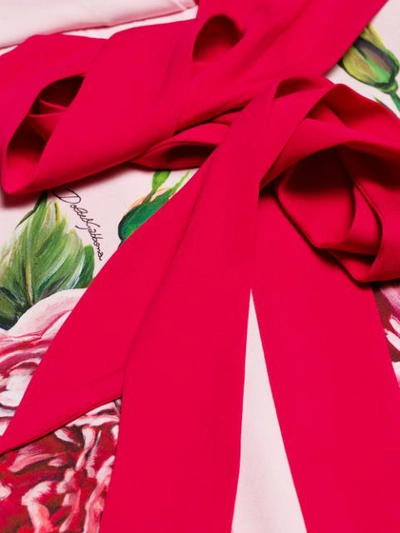 Shop Dolce & Gabbana Floral Wrap Dress - Pink