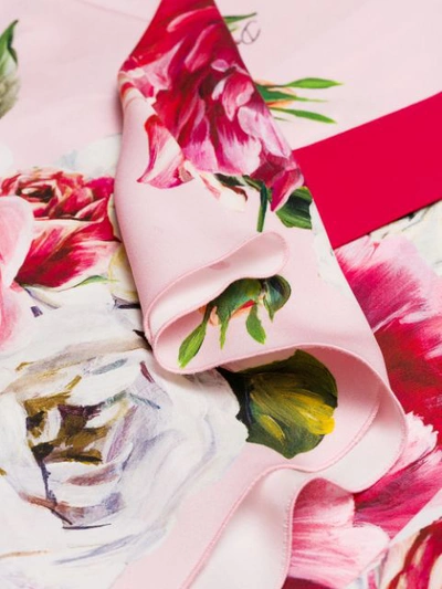 Shop Dolce & Gabbana Floral Wrap Dress - Pink