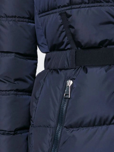 Shop Moncler Accenteur Padded Coat - Blue