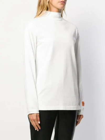 Shop Heron Preston Turtle Neck Jumper In White