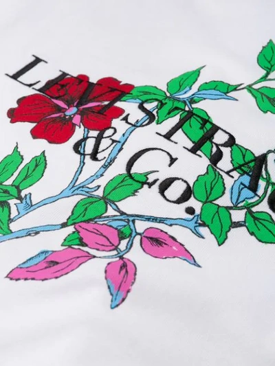 LEVI'S FLOWER PRINT CROPPED T-SHIRT - 白色