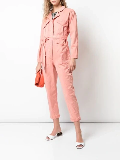 Shop Alex Mill Expedition Jumpsuit In Citypink