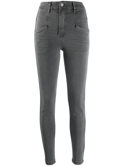 Shop Isabel Marant Étoile Anthra Jeans In Grey