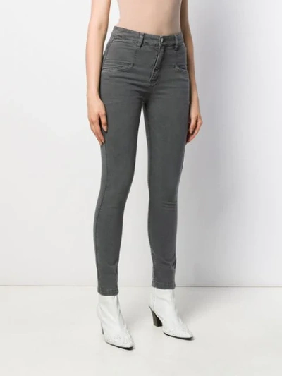 Shop Isabel Marant Étoile Anthra Jeans In Grey