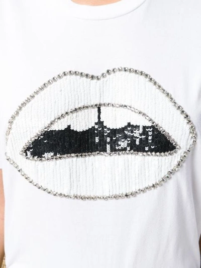 Shop Markus Lupfer Lip T-shirt - White