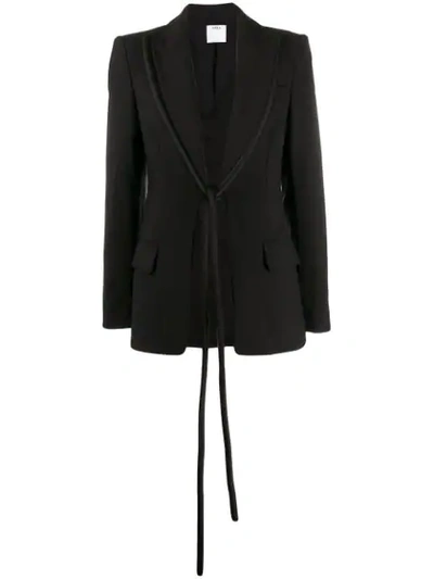 Shop Area Bow Front Blazer In Black