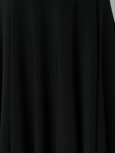 Norma Kamali Low Back Slip Mermaid Fishtail Gown In Nero
