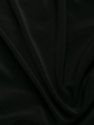 Norma Kamali Low Back Slip Mermaid Fishtail Gown In Nero