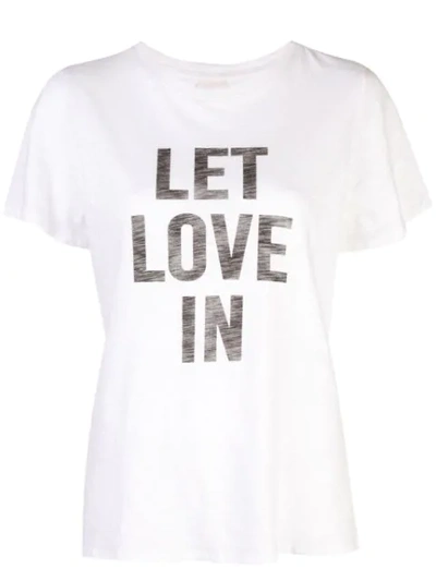 Shop Cinq À Sept Let Love In T-shirt In White