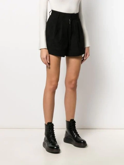 Shop Manokhi High Waisted Shorts In Black