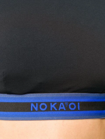 Shop No Ka'oi Nightfall Sports Bra Top In Black