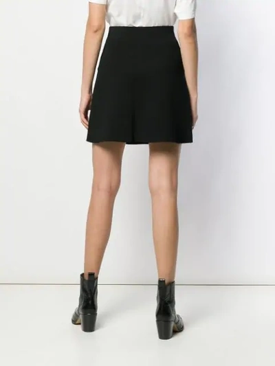 Shop Sandro High-waisted Short Skirt In Black