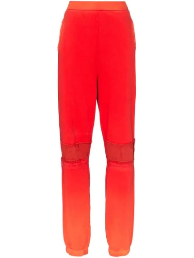 Shop Ambush Bleach-patchwork Track Pants In Orange