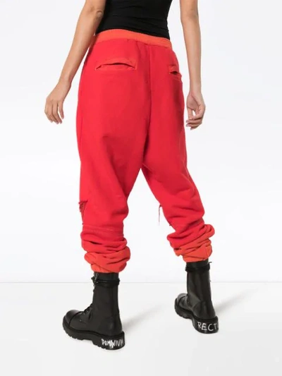 Shop Ambush Bleach-patchwork Track Pants In Orange