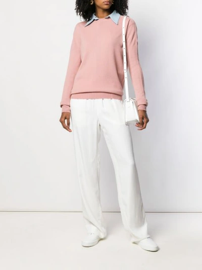 Shop Jil Sander Cashmere Knit Jumper In 653 Rose-pink