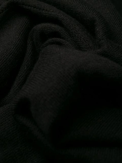 Shop Patrizia Pepe Logo Charm Pullover In Black