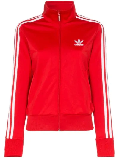 Shop Adidas Originals Firebird Track Jacket In Red