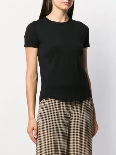 Shop Veronica Beard Fitted T-shirt In Black