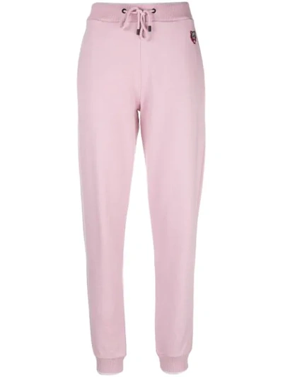 Shop Kenzo Tapered Track Pants In Pink