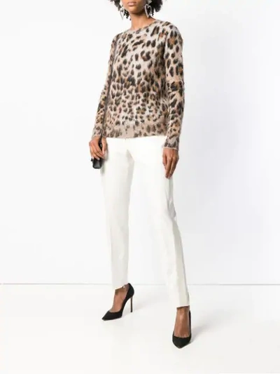 Shop Tom Ford High Waisted Tailored Trousers In Neutrals
