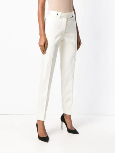 Shop Tom Ford High Waisted Tailored Trousers In Neutrals