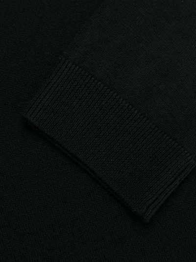 Shop Aspesi Turtleneck Fine Knit Jumper In Black