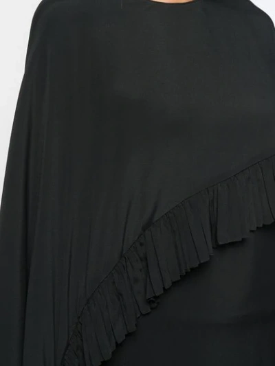 Shop Valentino Asymmetrisches Minikleid In 0no Black