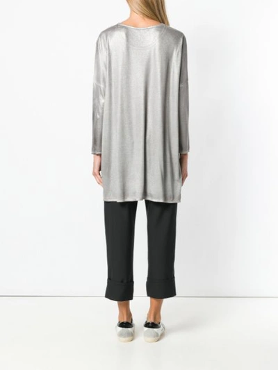 Shop Avant Toi Metallic Shirt