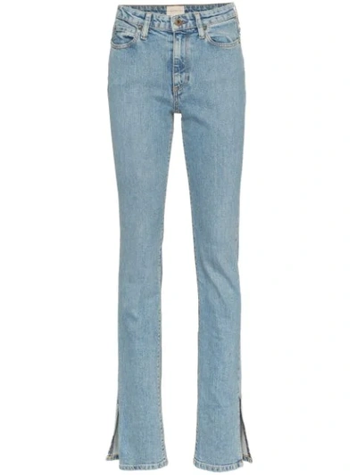 Shop Simon Miller Arizpe High-rise Slim Jeans In Blue