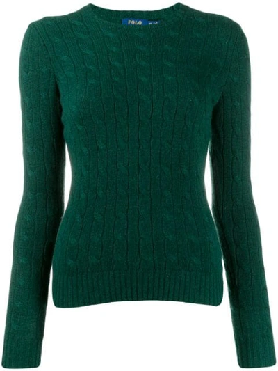 Shop Polo Ralph Lauren Long Sleeved Sweater In Green