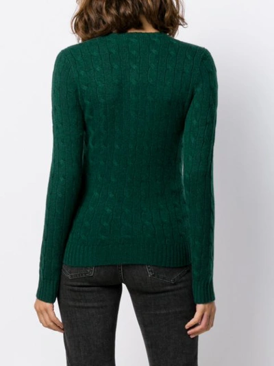 Shop Polo Ralph Lauren Long Sleeved Sweater In Green