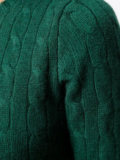 Shop Polo Ralph Lauren Long Sleeved Sweater In Green