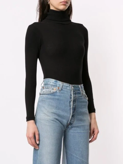 Shop Re/done Turtle Neck Body In Black