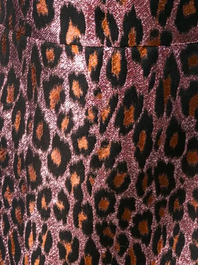 MIU MIU LEOPARD BROCADE MINI SKIRT 